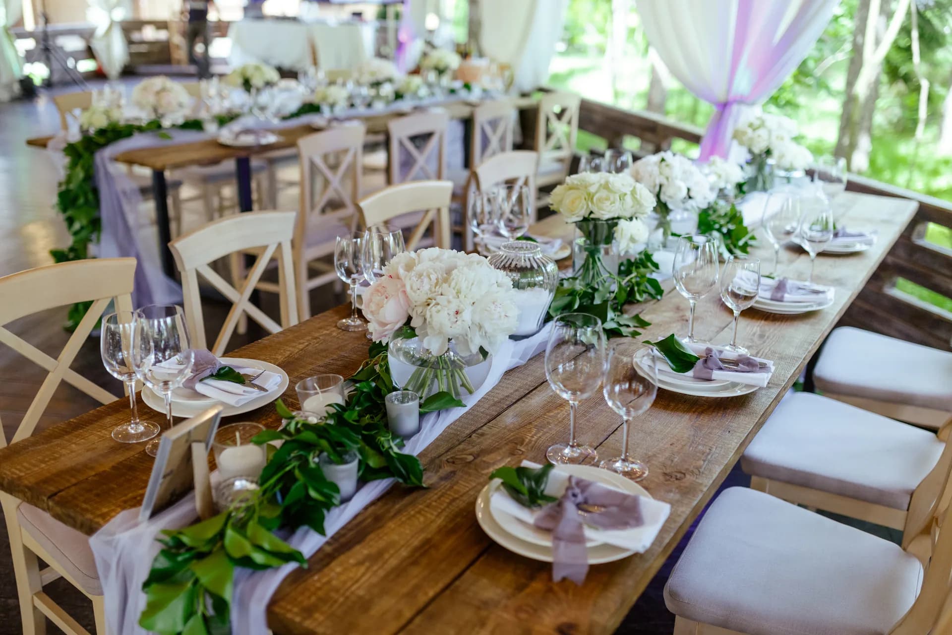 Ristorante matrimonio - foto stock